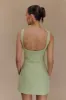Beth Tweed Mini Dress - Pastel Green sold by Meshki