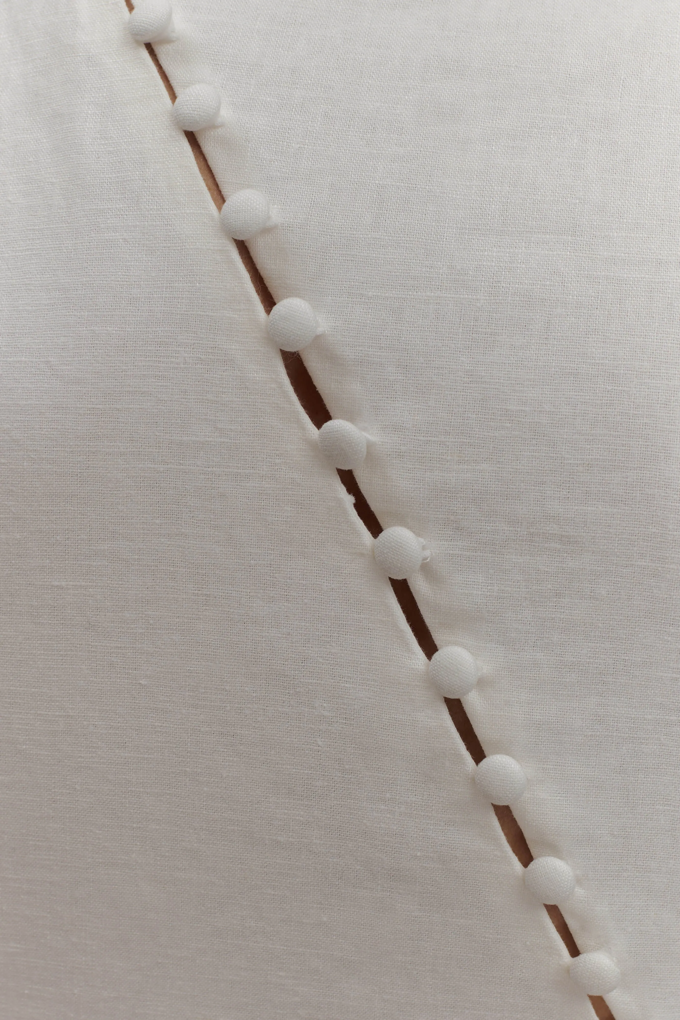 Bronte Linen Button Midi Dress - White sold by Meshki product image thumbnail 5