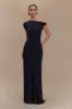 Tamsin Short Sleeve Modal Maxi Dress - Black sold by Meshki