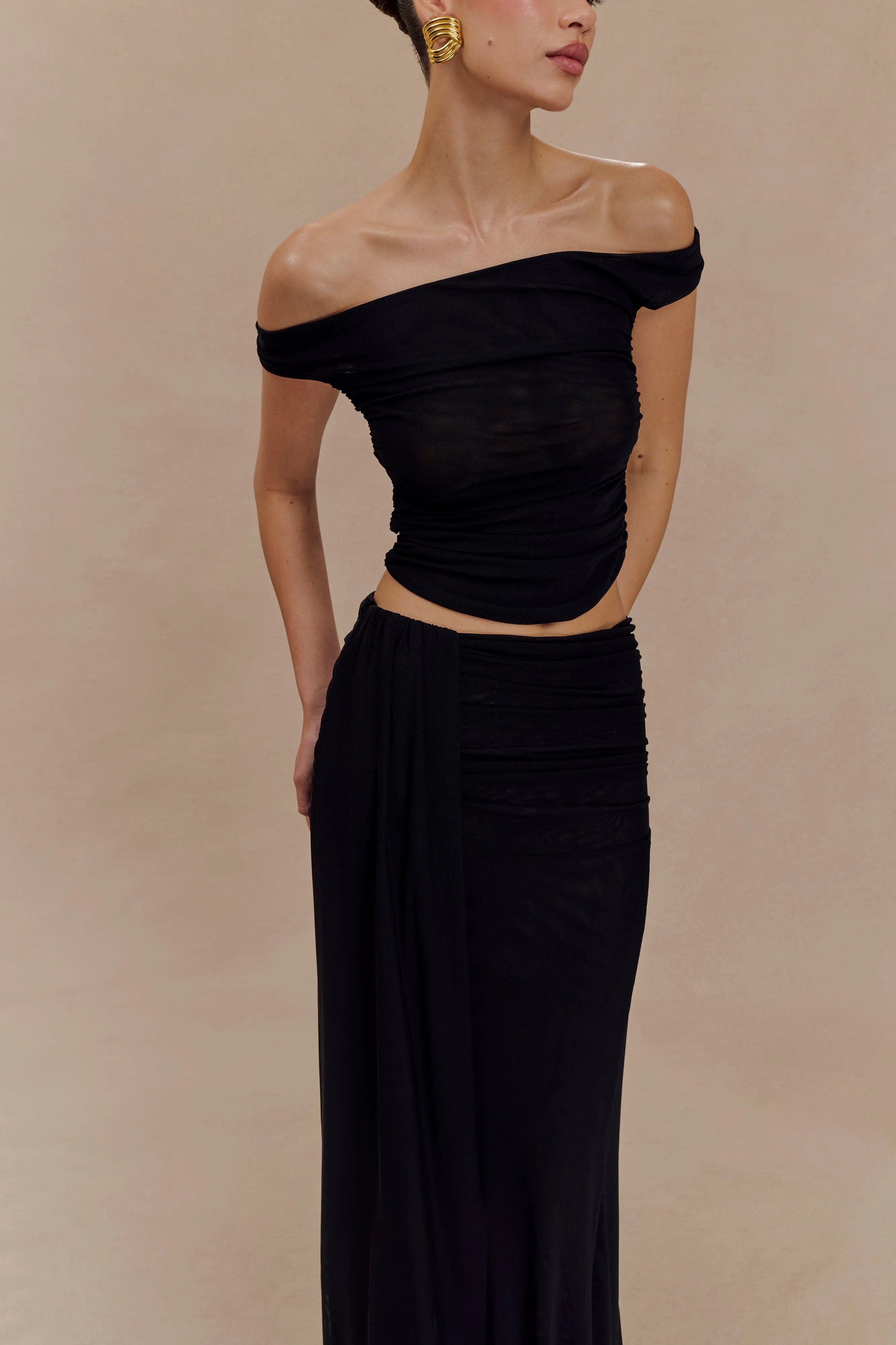 Brooklyn Mesh Crop Top - Black sold by Meshki product image thumbnail 5