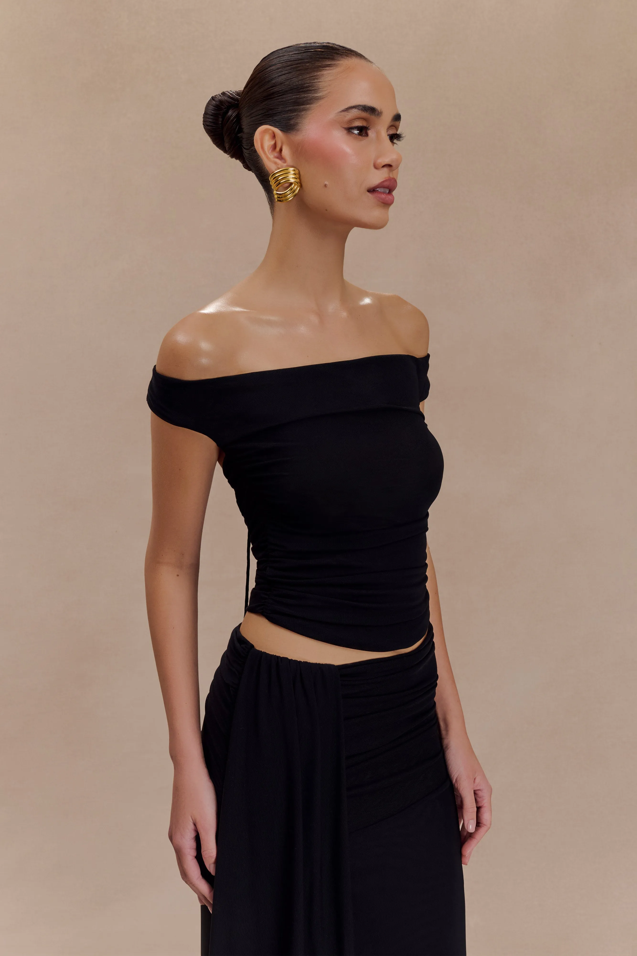 Brooklyn Mesh Crop Top - Black sold by Meshki product image thumbnail 3