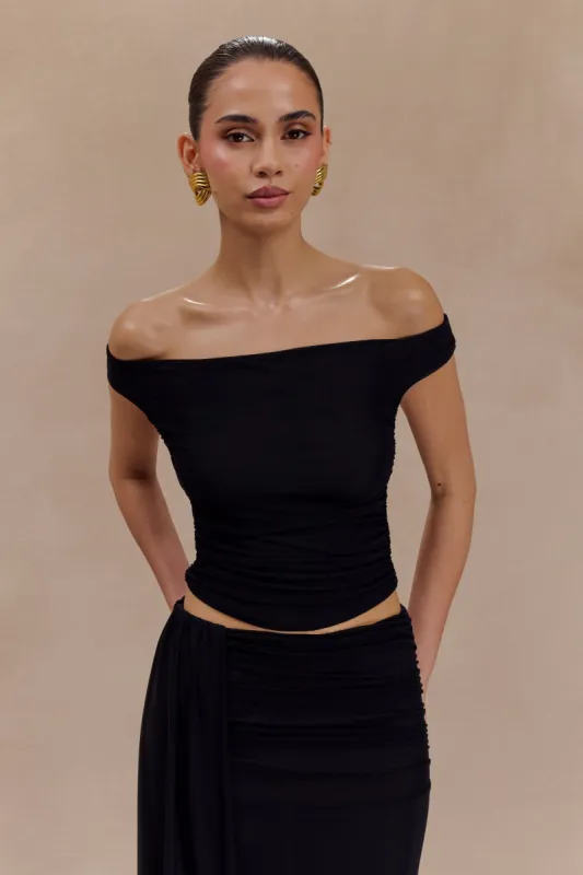 Brooklyn Mesh Crop Top - Black sold by Meshki