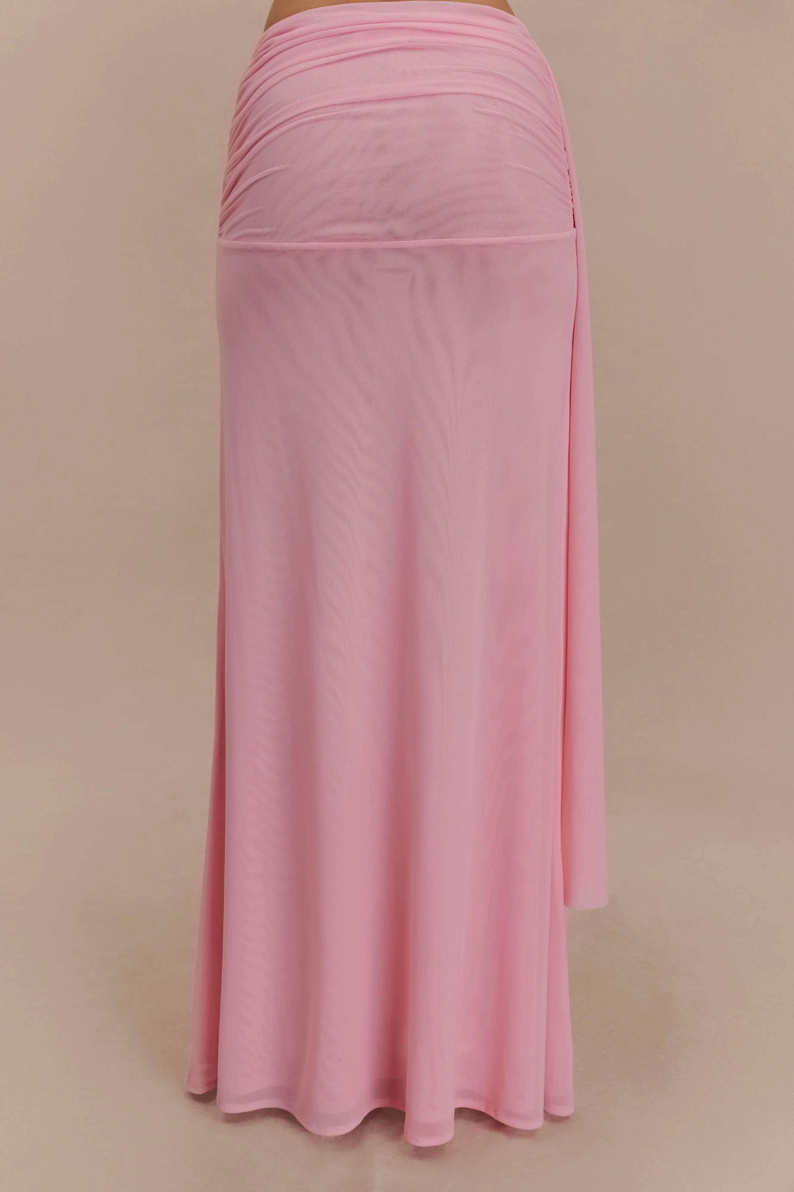 Arna Mesh Maxi Skirt - Candy Pink sold by Meshki product image thumbnail 5