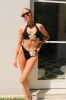 Skye Floral Crochet Tie Up Bikini Bottom - Black And White sold by Meshki