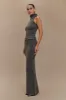 Elise Knit Maxi Skirt - Charcoal Marle sold by Meshki