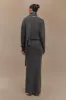 Elise Knit Maxi Skirt - Charcoal Marle sold by Meshki