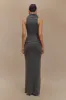 Elise Knit Maxi Skirt - Charcoal Marle sold by Meshki