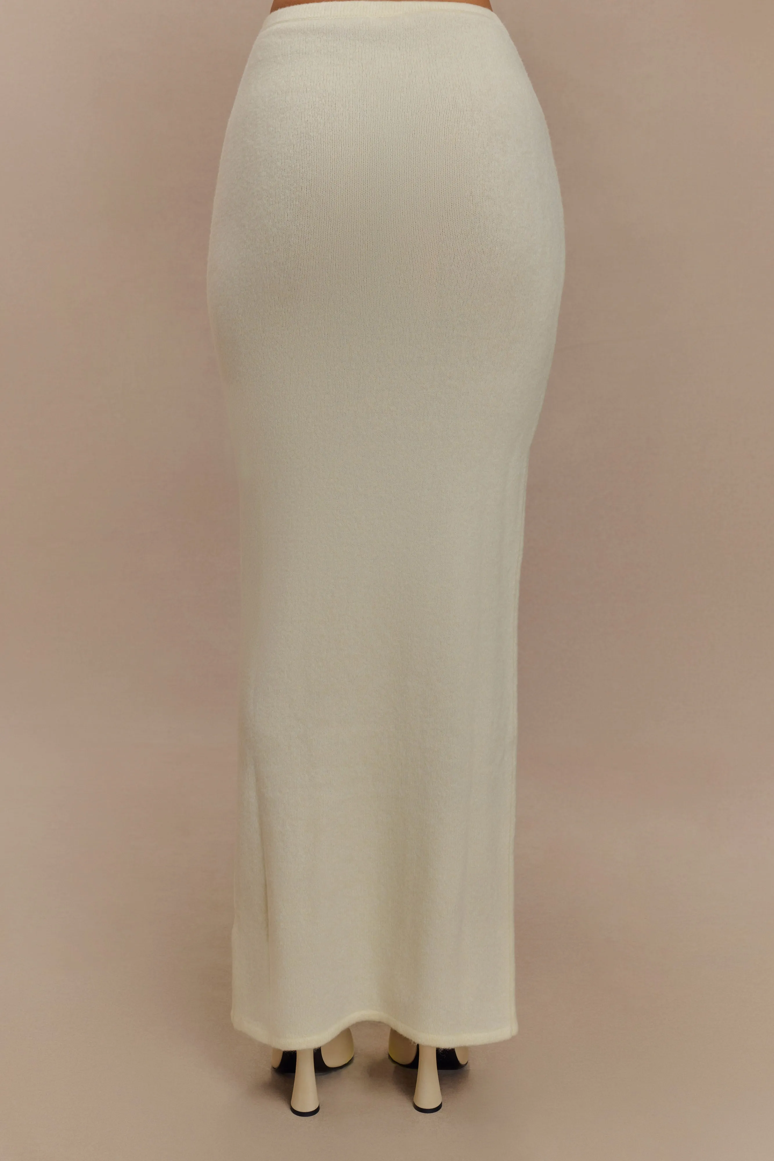 Elise Knit Maxi Skirt - Ivory Marle sold by Meshki product image thumbnail 4
