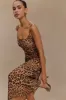 Leanne Chiffon Midi Dress - Leopard Print sold by Meshki