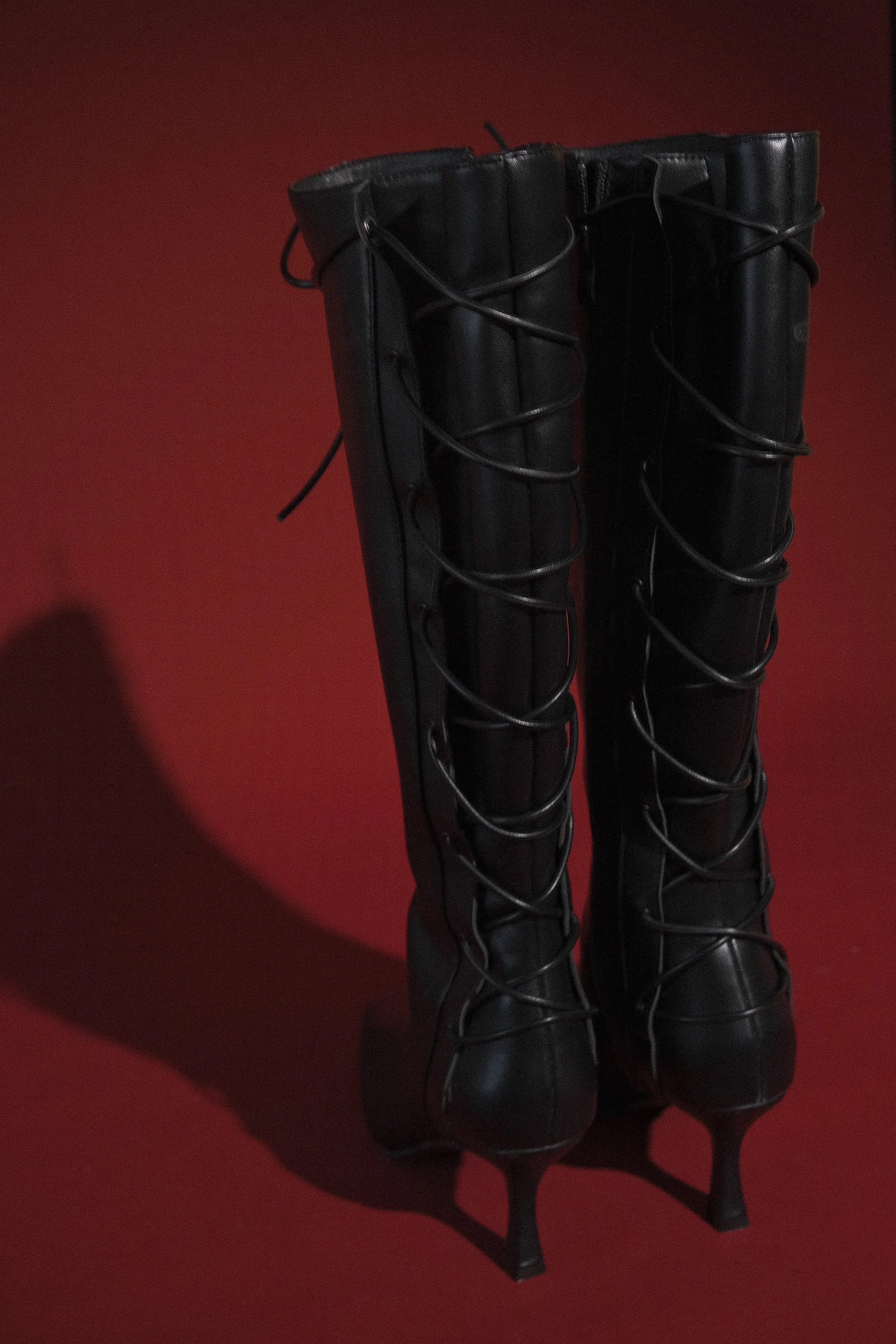Nevaeh Lace Up Boots - Black sold by Meshki product image thumbnail 2