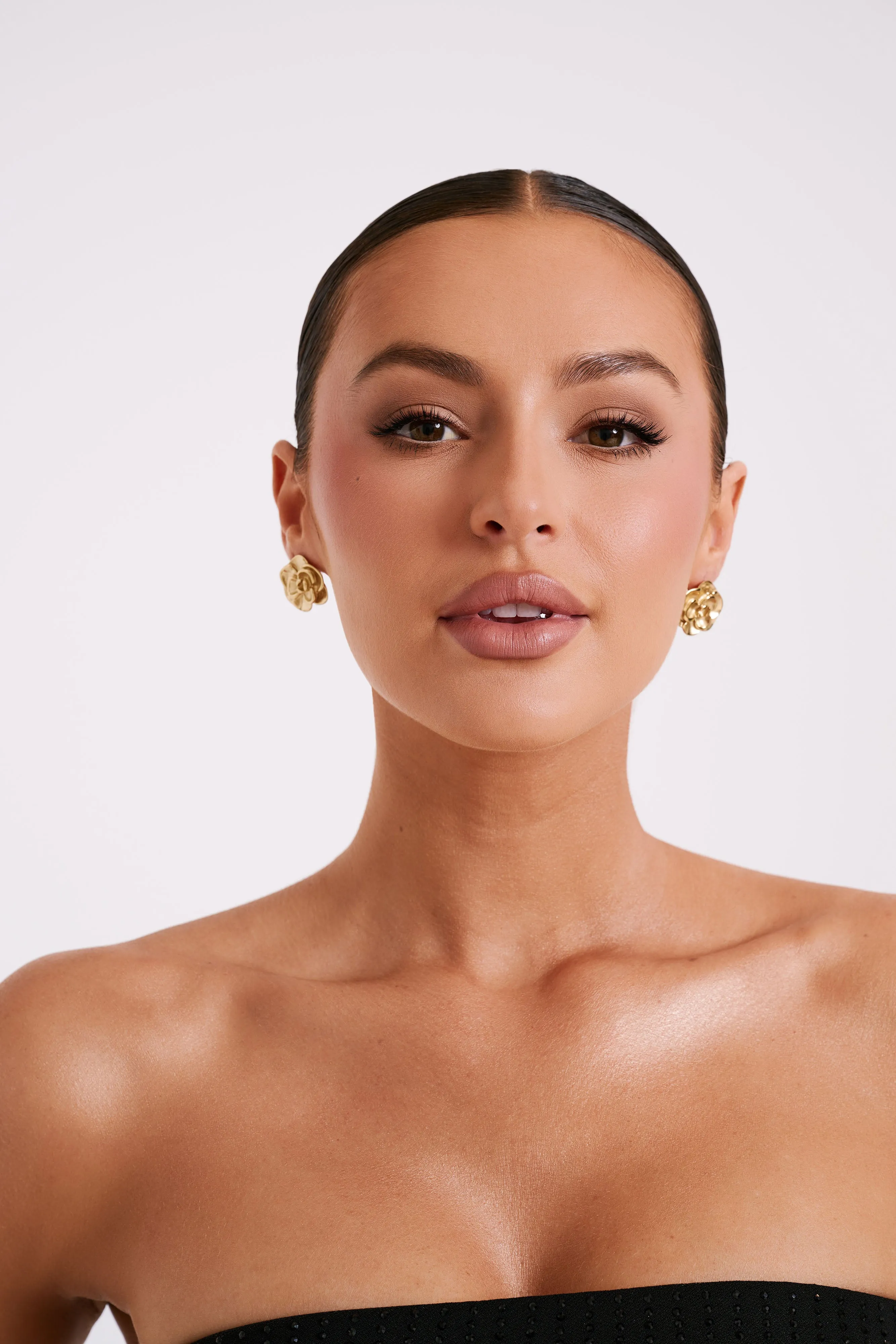 Lala Rose Earrings - Gold sold by Meshki product image thumbnail 4