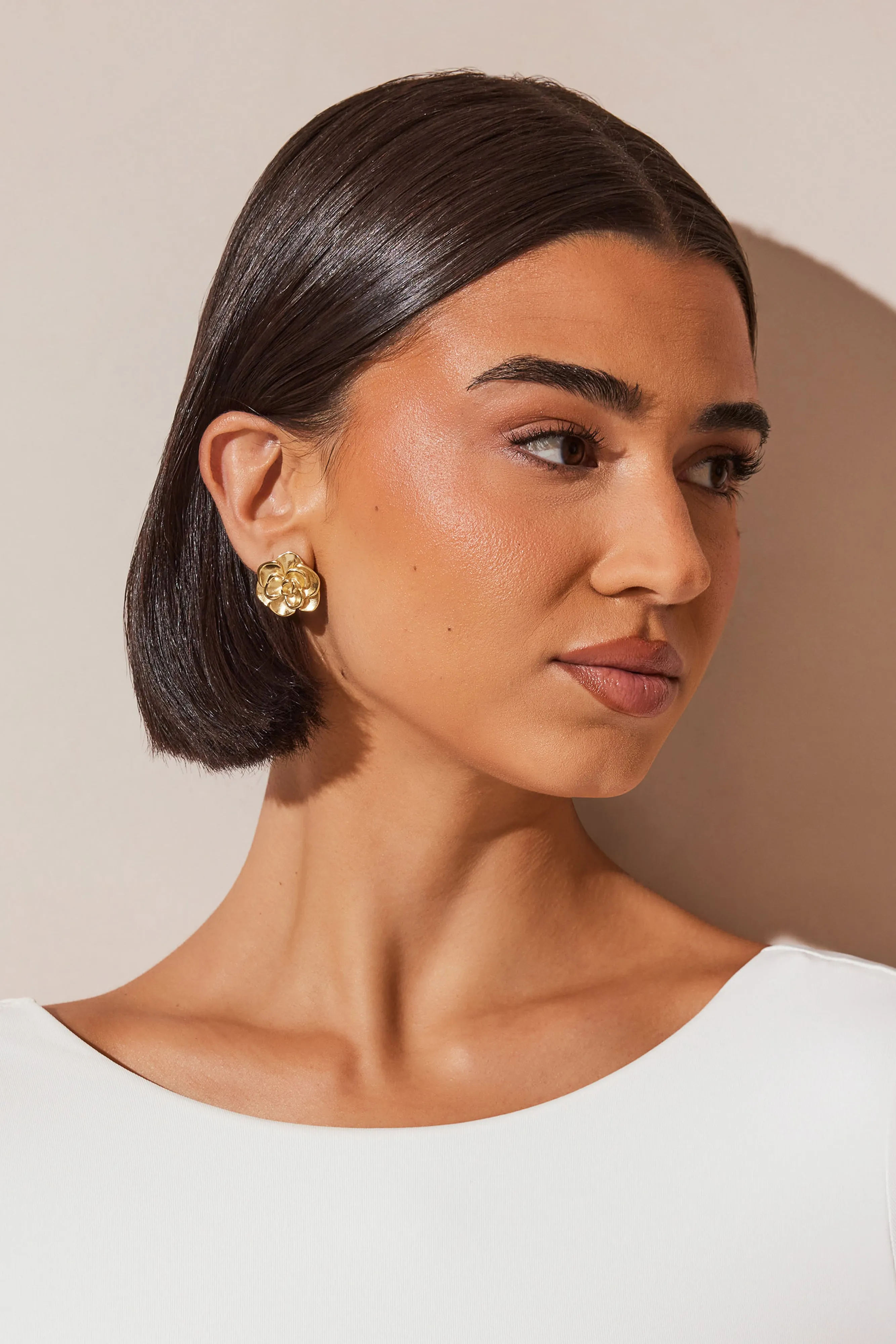 Lala Rose Earrings - Gold sold by Meshki product image thumbnail 3