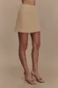 Camilla Boucle Mini Skirt - Light Taupe sold by Meshki
