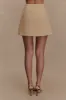 Camilla Boucle Mini Skirt - Light Taupe sold by Meshki