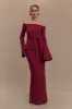 Kyle Knit Maxi Skirt - Cherry Red sold by Meshki