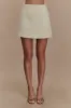 Camilla Boucle Mini Skirt - Ivory sold by Meshki