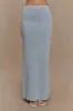 Maxine Knit Maxi Skirt - Light Blue sold by Meshki