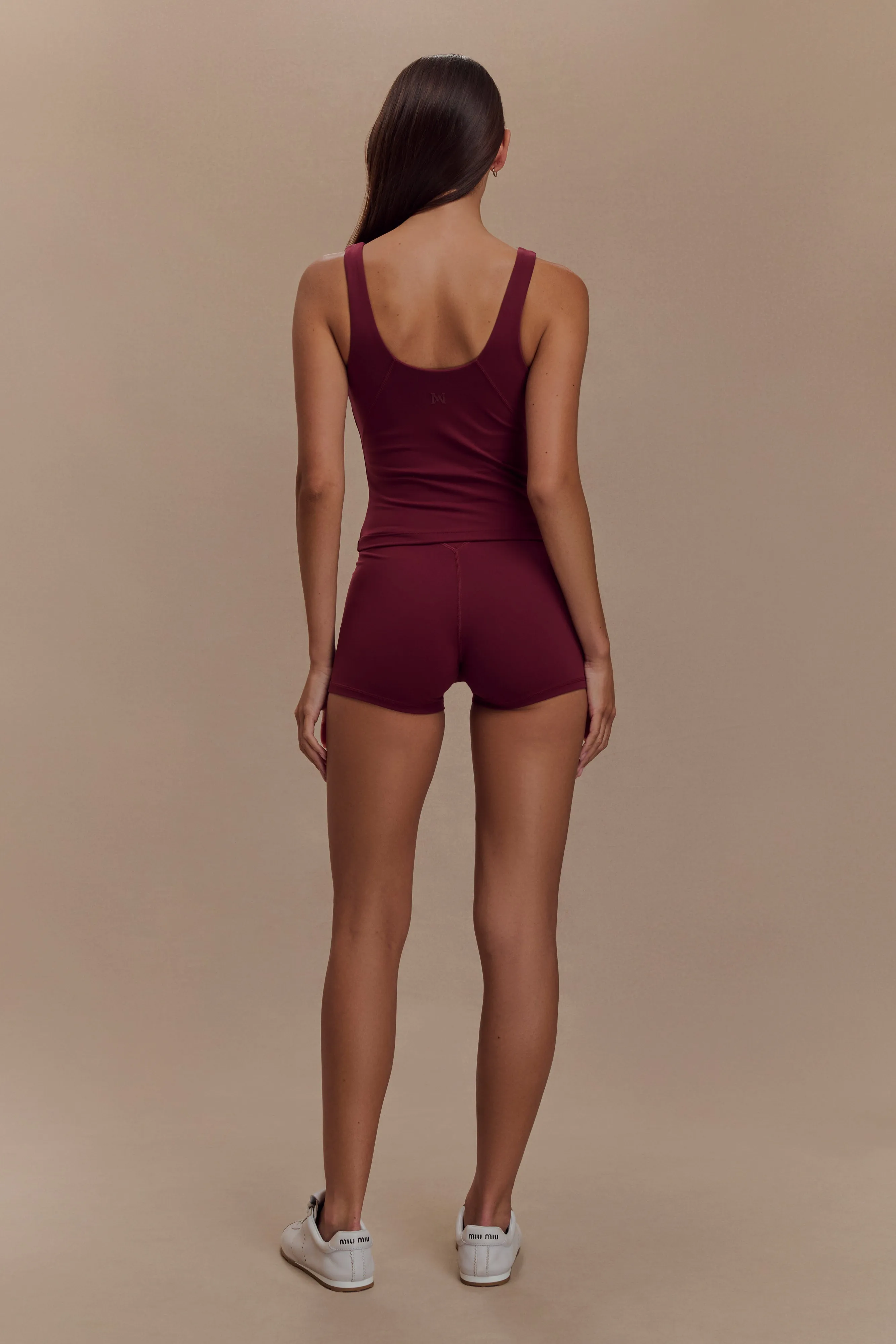 Alexandra Yoga Top - Burgundy sold by Meshki product image thumbnail 5