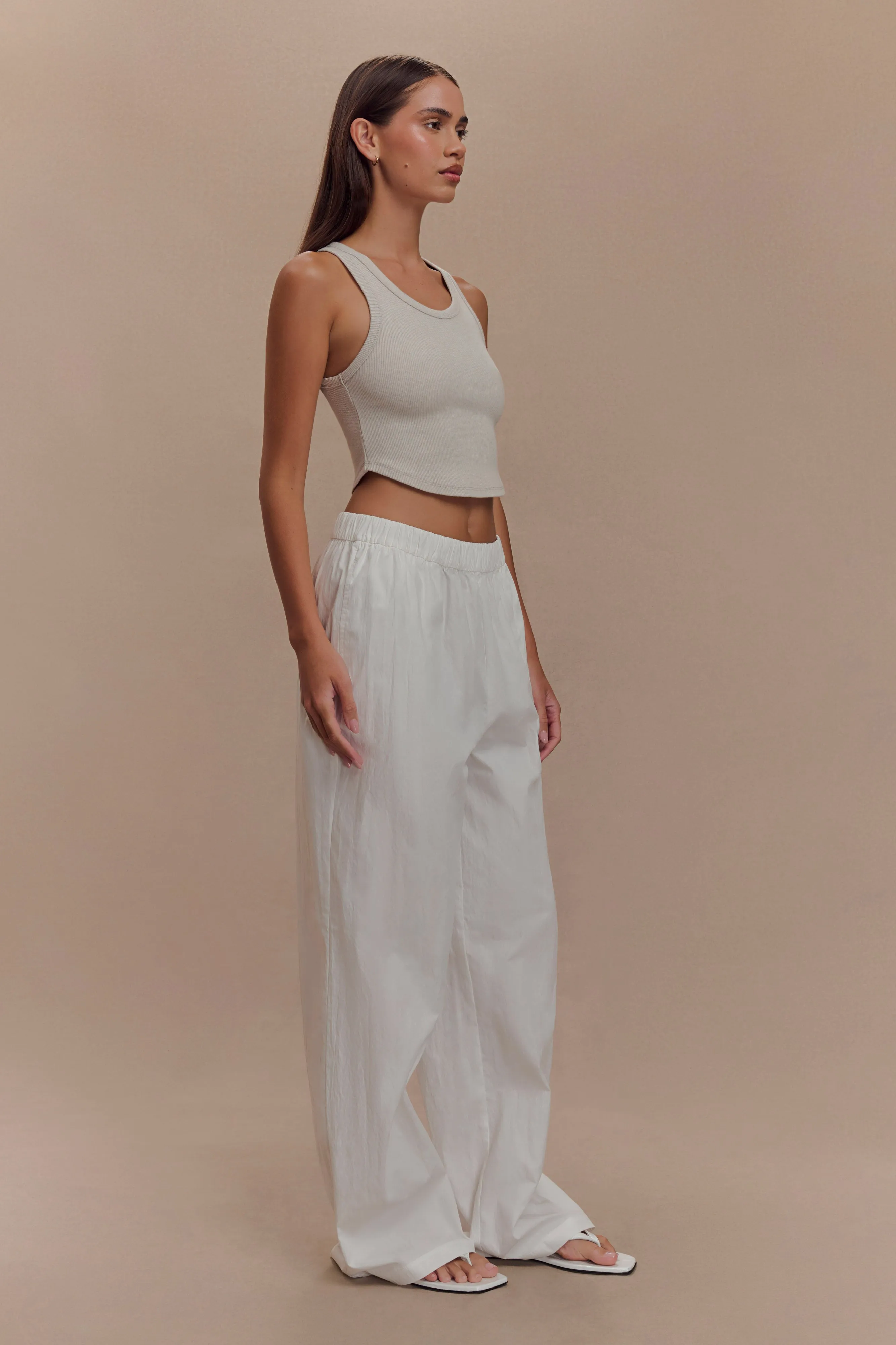 Morgana Ribbed Tank Top - Grey Marle sold by Meshki product image thumbnail 4