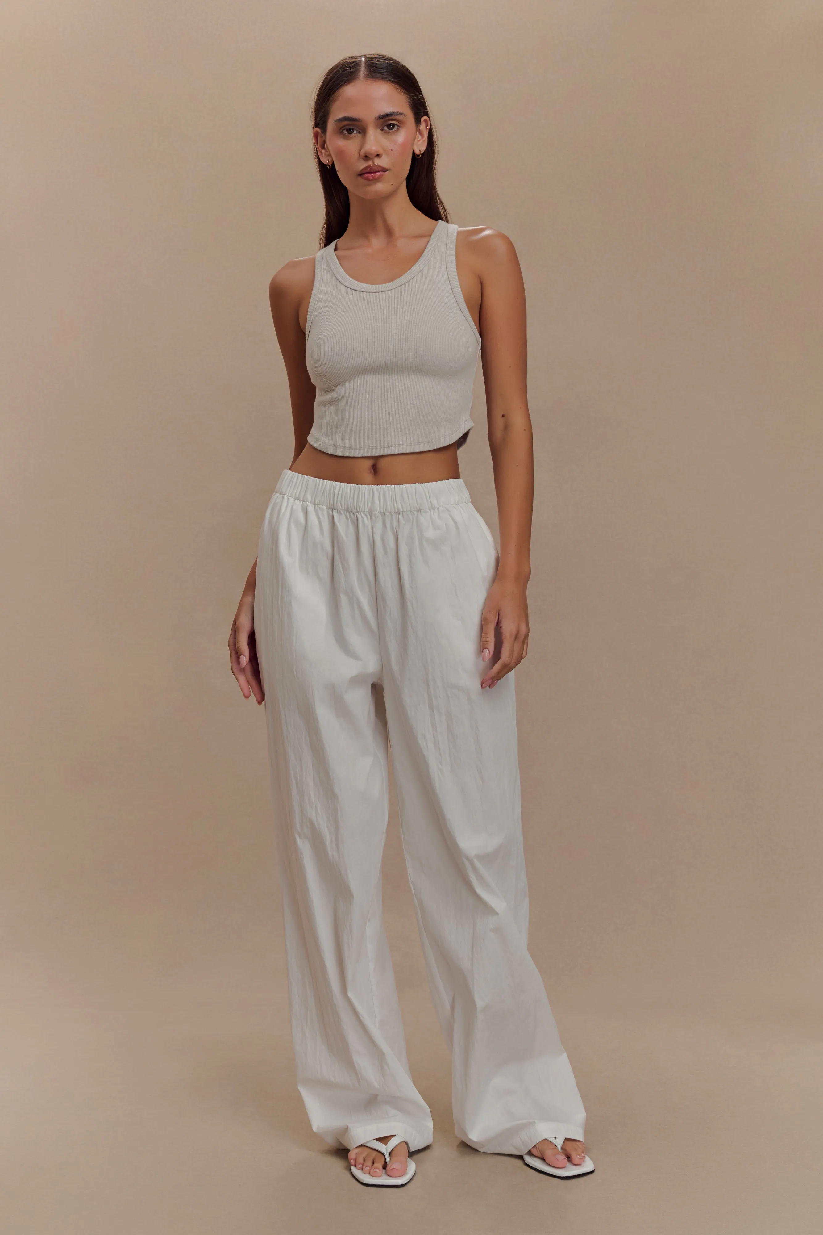 Morgana Ribbed Tank Top - Grey Marle sold by Meshki product image thumbnail 5