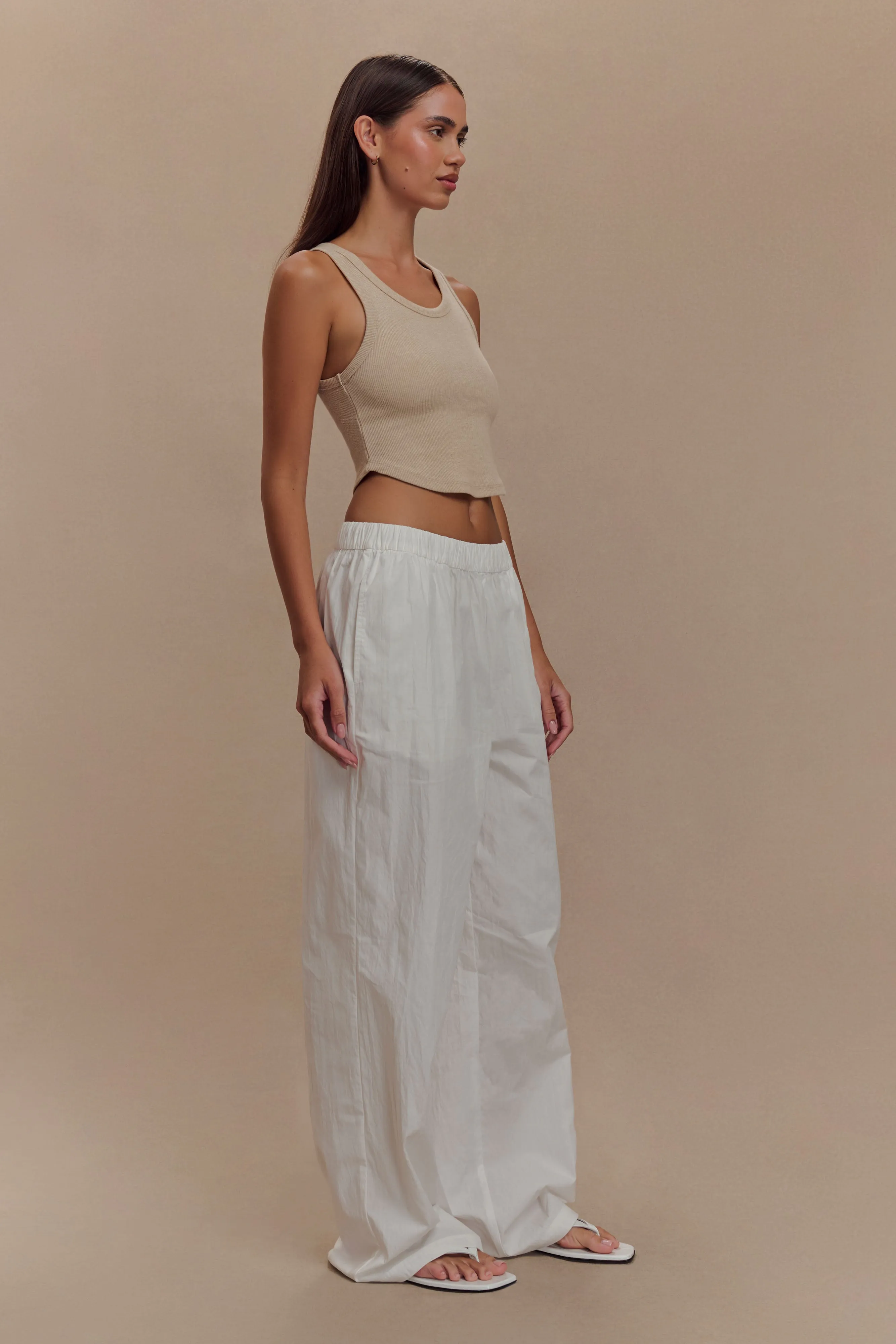 Morgana Ribbed Tank Top - Neutral Marle sold by Meshki product image thumbnail 4