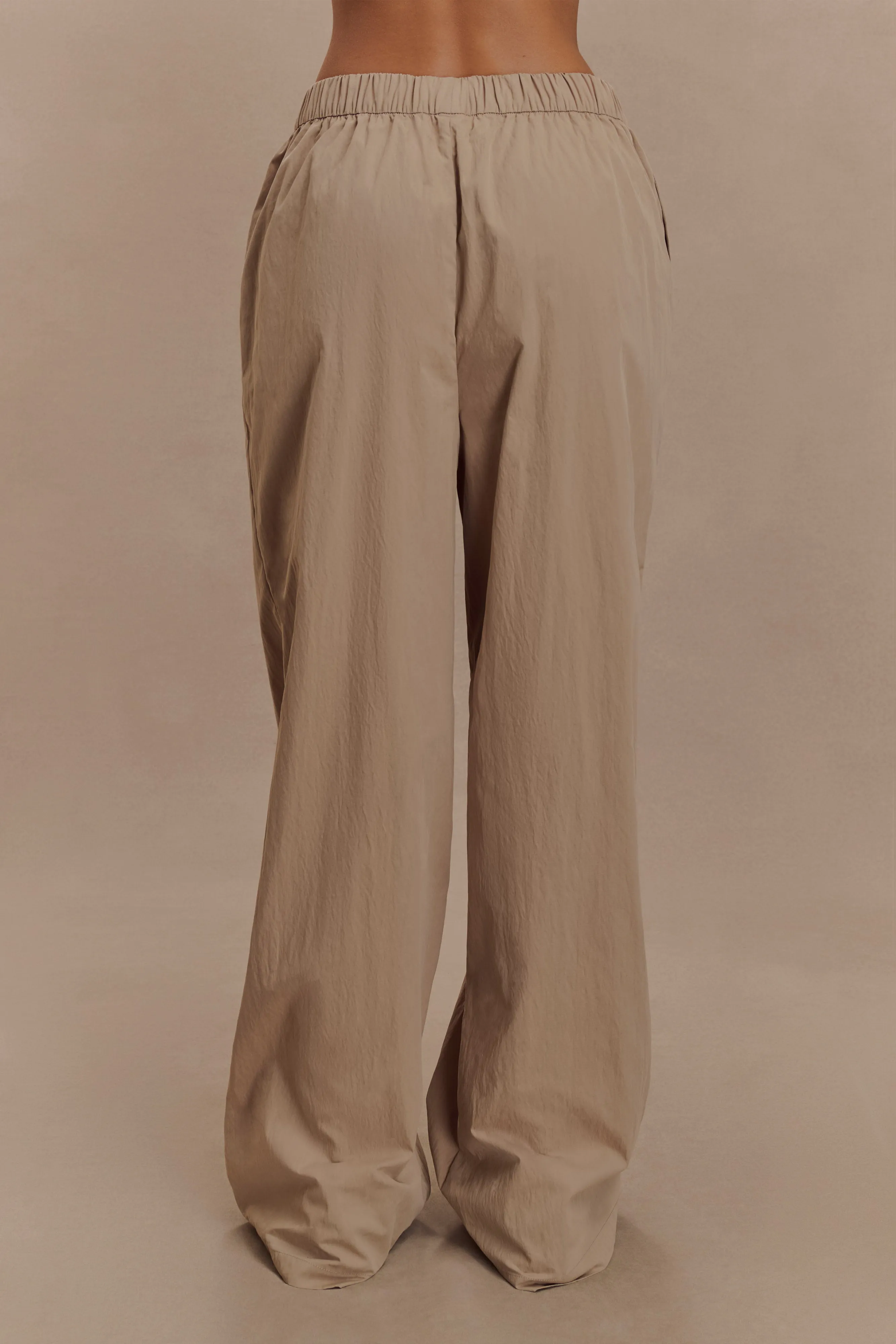 Campbell Cotton Wide Leg Pants - Sand sold by Meshki product image thumbnail 2
