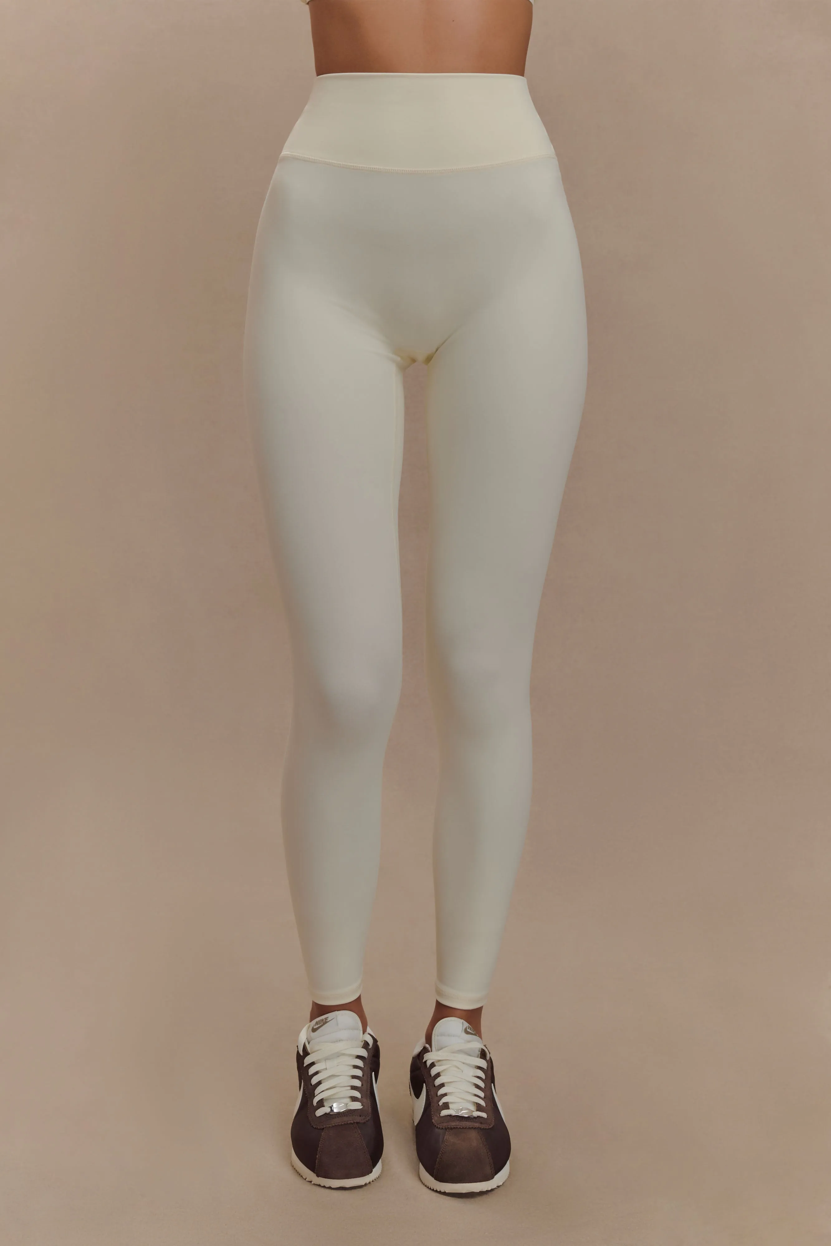 Callie Active Leggings - Ivory sold by Meshki