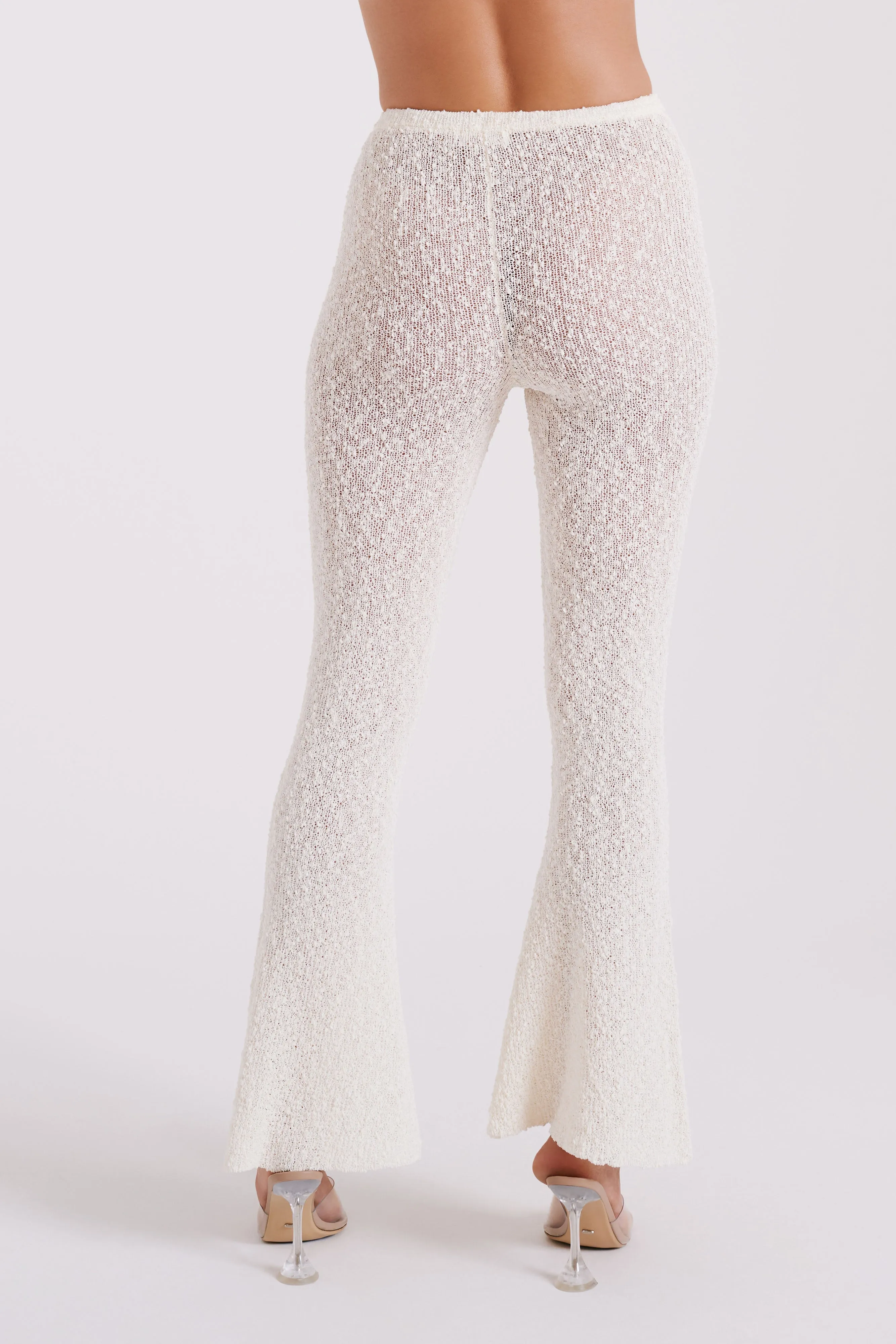 Irma Flared Boucle Pants - Cream sold by Meshki product image thumbnail 3