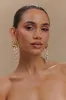 Eva Floral Fresh Water Pearl Earrings - Gold sold by Meshki