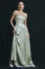 Coco Dropped Waist Maxi Dress - Sage sold by Meshki