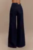 Jen Wide Leg Flare Denim Jeans - Indigo Blue sold by Meshki