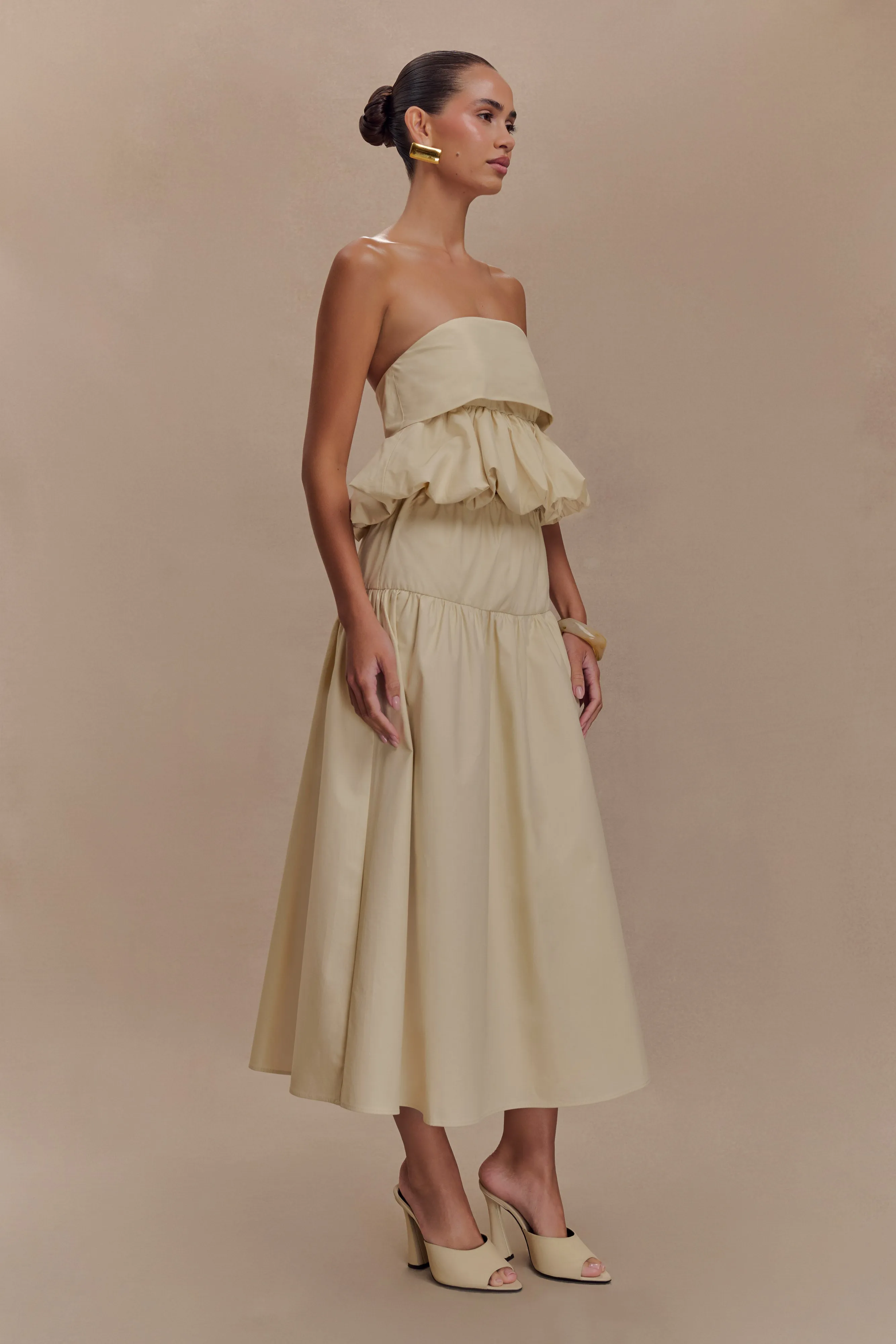 Amirah Midi Skirt - Nude sold by Meshki product image thumbnail 3