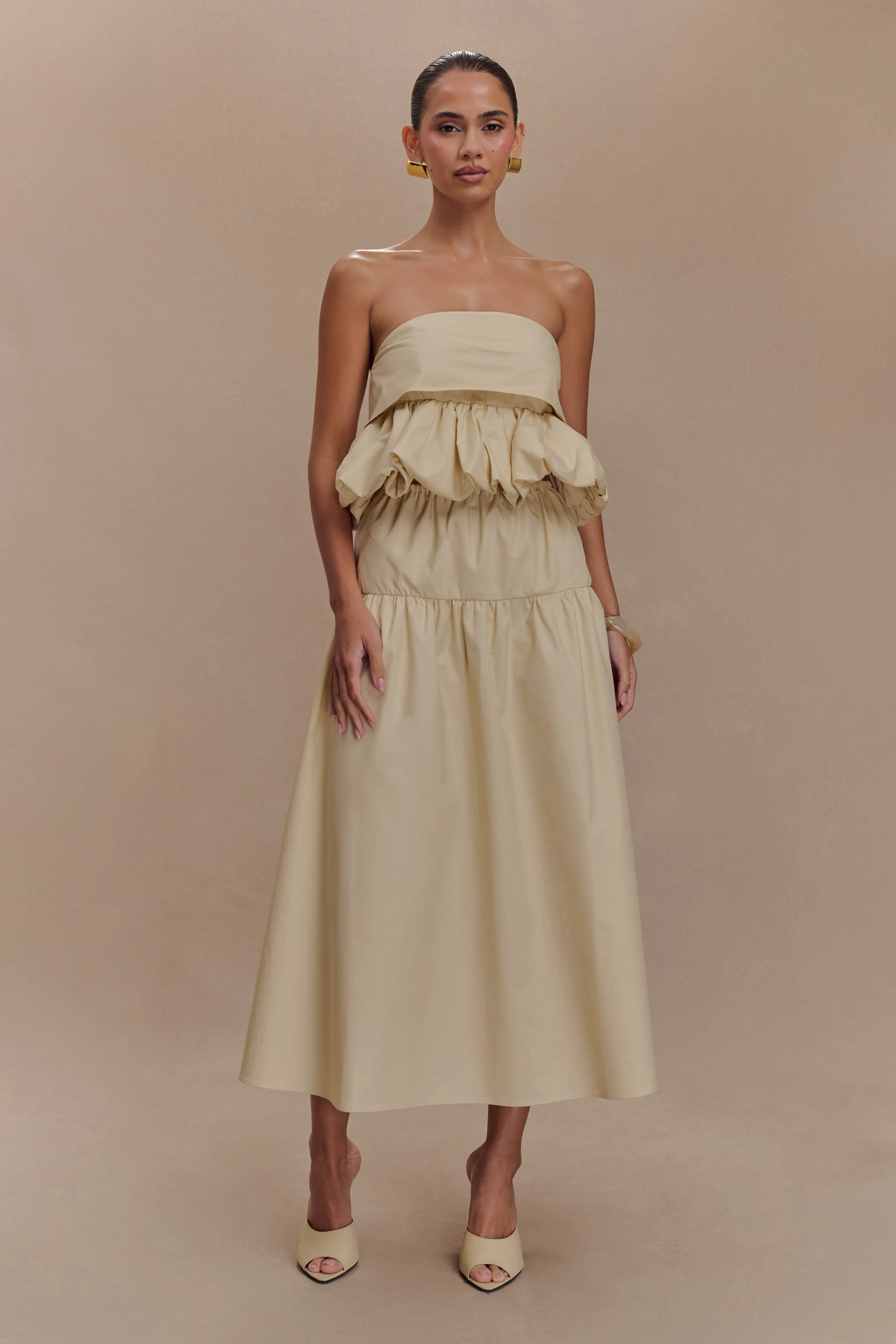 Amirah Midi Skirt - Nude sold by Meshki product image thumbnail 5