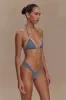 Persephone Gingham Bikini Bottoms - Navy sold by Meshki