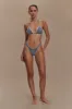 Persephone Gingham Bikini Bottoms - Navy sold by Meshki