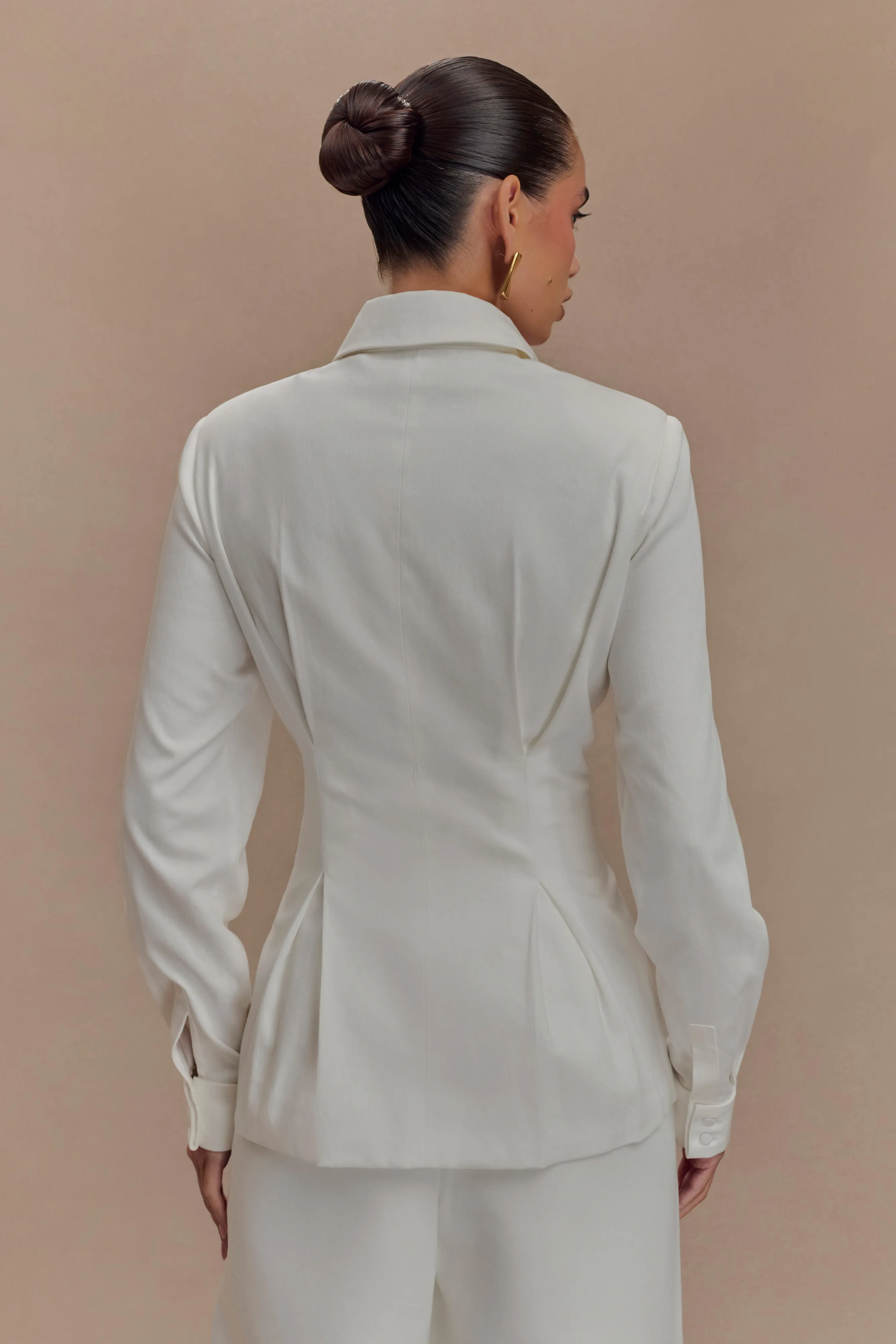 Rhia Oversized Shirt - White sold by Meshki product image thumbnail 4