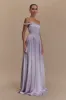 Coco Dropped Waist Maxi Dress - Lilac sold by Meshki