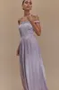 Coco Dropped Waist Maxi Dress - Lilac sold by Meshki