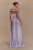 Coco Dropped Waist Maxi Dress - Lilac sold by Meshki