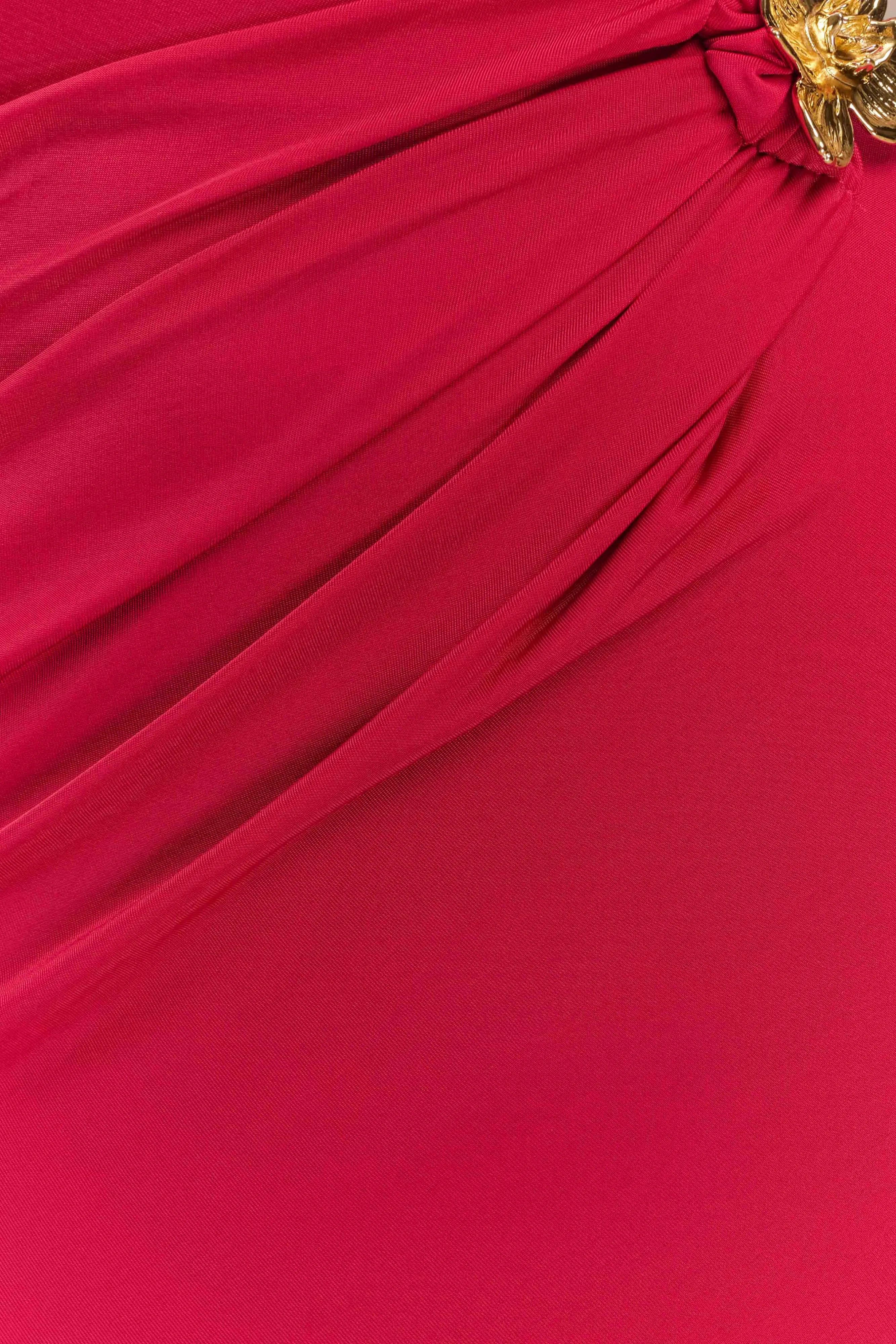 Kaida Slinky Maxi Dress With Hardware - Fuchsia Pink sold by Meshki product image thumbnail 5