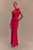 Kaida Slinky Maxi Dress With Hardware - Fuchsia Pink sold by Meshki