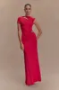 Kaida Slinky Maxi Dress With Hardware - Fuchsia Pink sold by Meshki