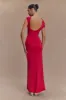 Kaida Slinky Maxi Dress With Hardware - Fuchsia Pink sold by Meshki