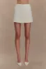 Alix Suiting Mini Skort - Ivory sold by Meshki