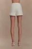 Alix Suiting Mini Skort - Ivory sold by Meshki