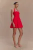 Julia Halter Mini Dress - Red sold by Meshki