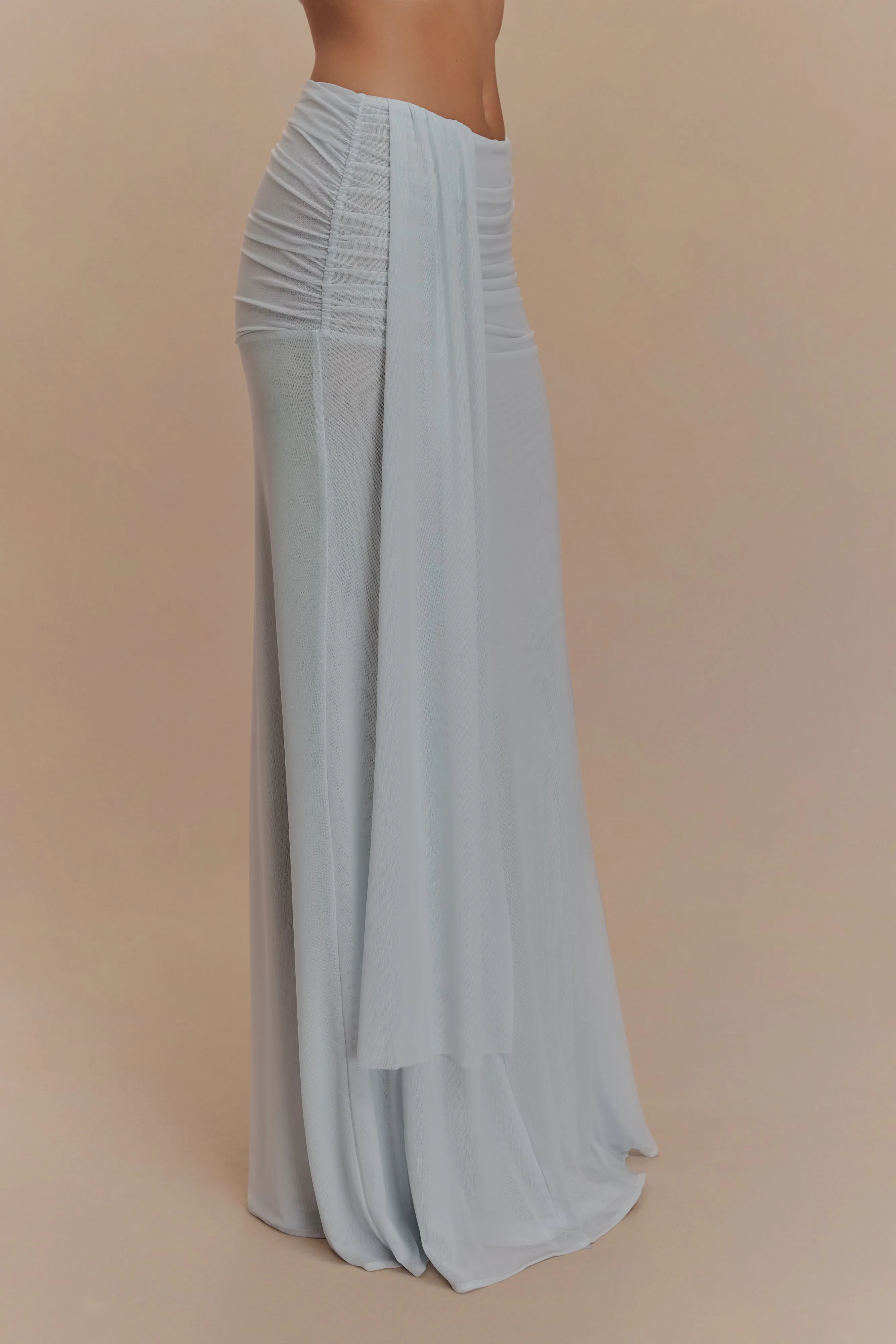 Arna Mesh Maxi Skirt - Pale Blue sold by Meshki product image thumbnail 5