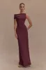 Tamsin Short Sleeve Modal Maxi Dress - Mahogany sold by Meshki