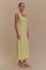 Jacqui Halter Knit Midi Dress - Lemon sold by Meshki