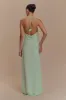 Rosalia Cowl Neck Maxi Dress - Sage sold by Meshki